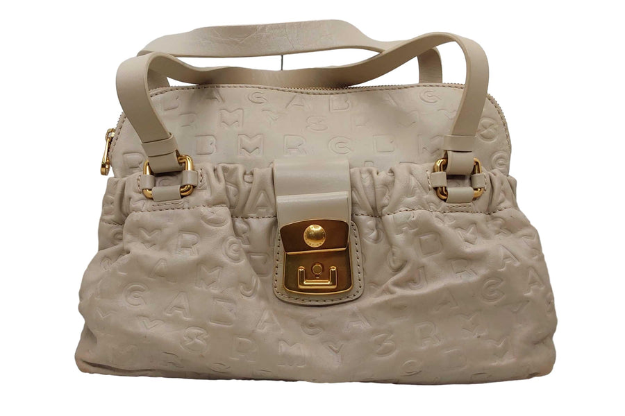 Marc Jacobs Monogram Satchel Beige / Tan Purse / Handbag