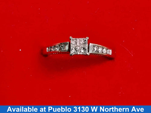 Women's Ring - White Gold 10k (.417) 2.6 grams Size 6