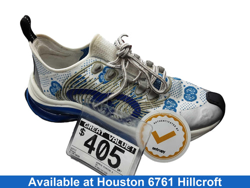 Gucci Womens Running Shoes Blue And White Multi-color