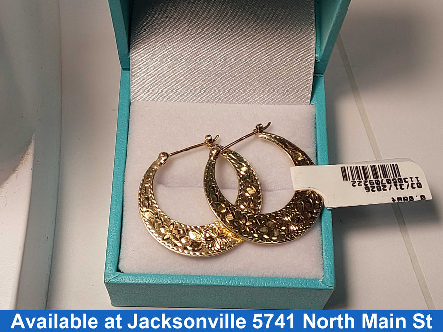 Hoop Earrings - Yellow Gold 14k (.585) 4.1 grams