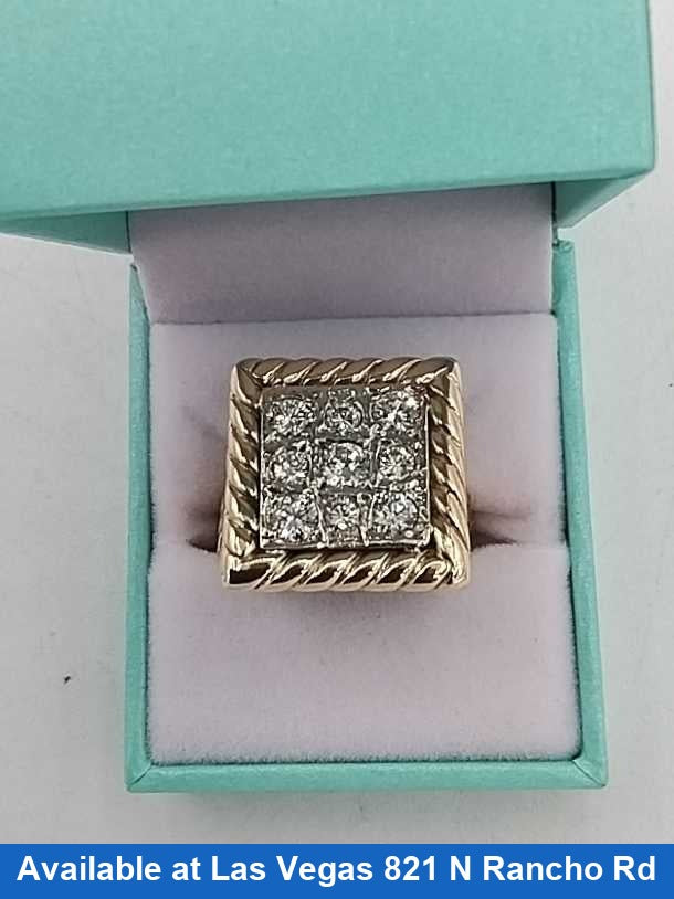 Men's Ring - Yellow Gold 10k (.417) 31 grams Size 20