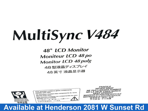 Nec V484 Black Computer Monitor