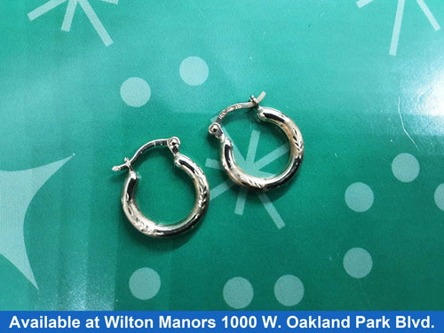 Hoop Earrings - Yellow Gold 10k (.417) 0.4 grams
