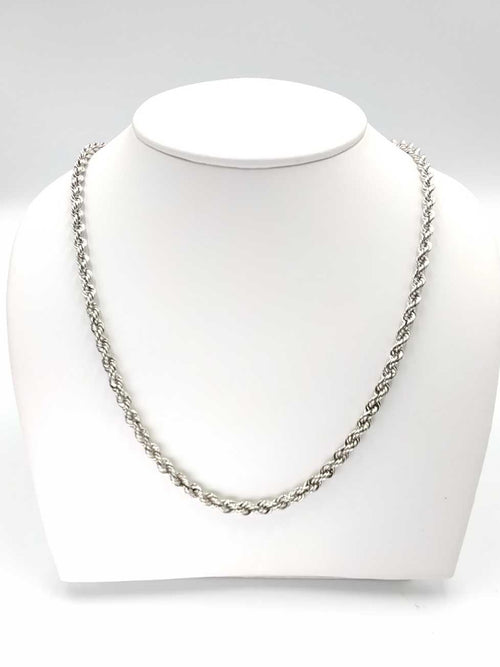 Rope Chain - White Gold 14k (.585) 6.1 grams 20 inch