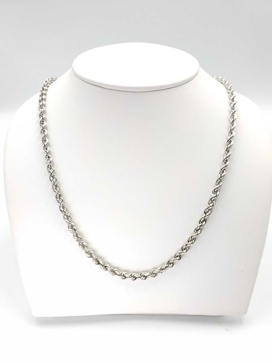 Rope Chain - White Gold 14k (.585) 6.1 grams 20 inch