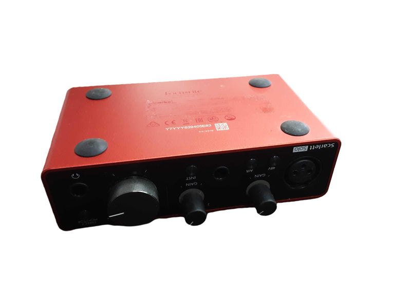 Focusrite Scarlett Solo 3rd Gen Red Classic Audio Interface