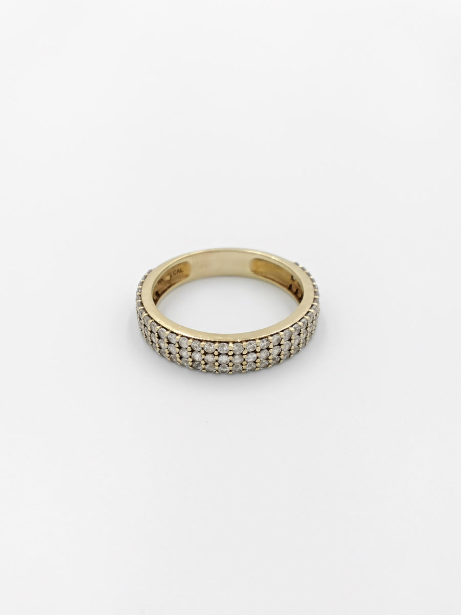 Ring - Wedding Band - Yellow Gold 10k (.417) 4.1 grams Size 11