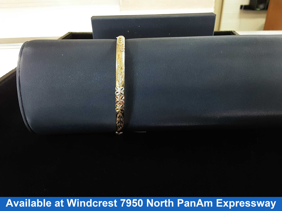 Bangle Bracelet - Yellow Gold 10k (.417) 7.5 grams 6 inch