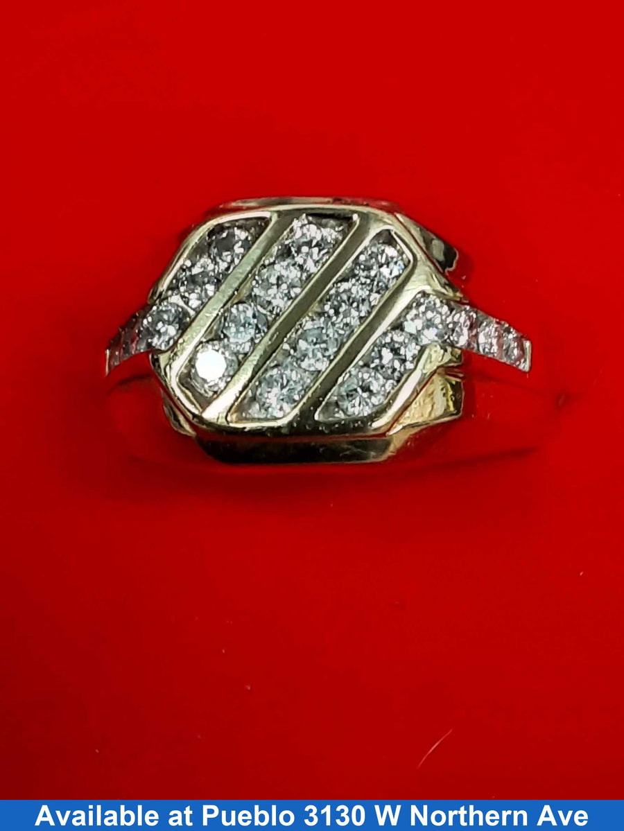 Men's Ring - Yellow Gold 14k (.585) 9.3 grams Size 10.5