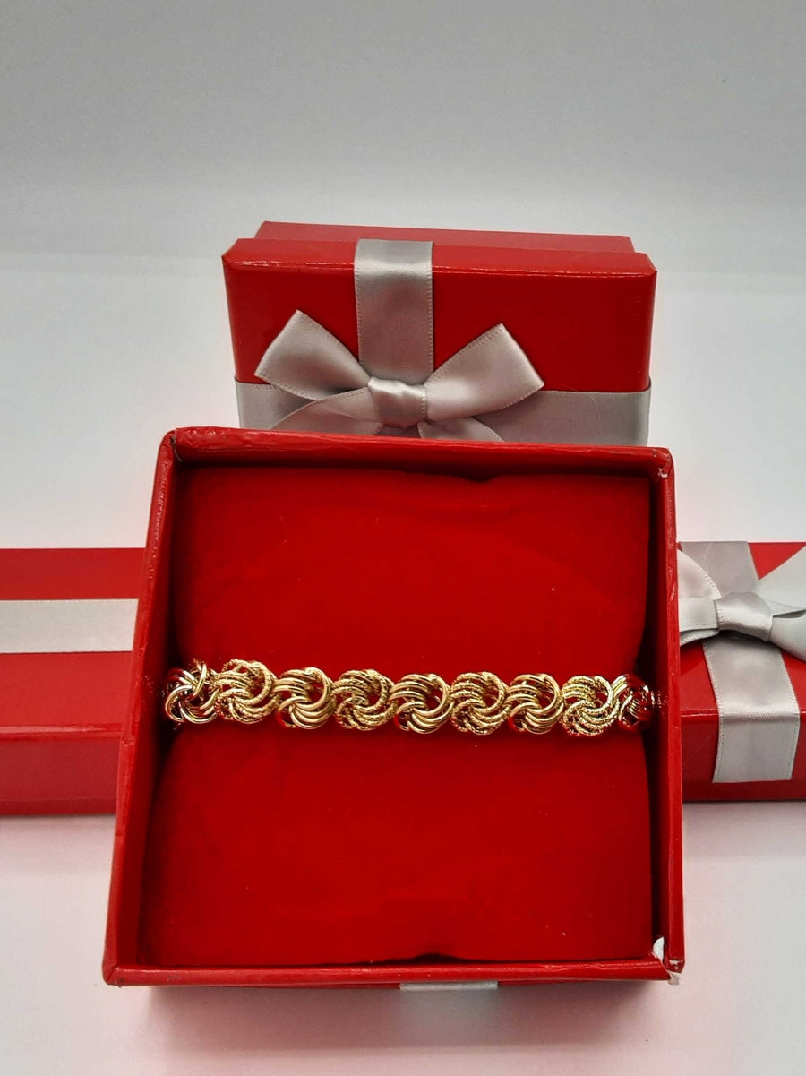 Link Bracelet - Yellow Gold 14k (.585) 5.7 grams 7 inch