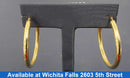 Bangle Earrings - Yellow Gold 10k (.417) 2.6 grams