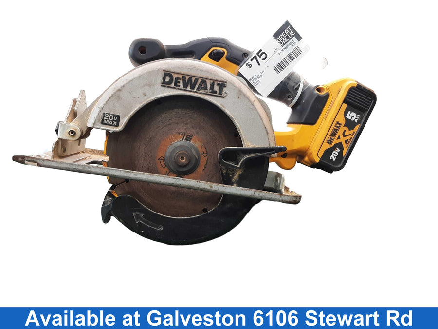 Dewalt Dcs393 Yellow Cordless Circular Saw