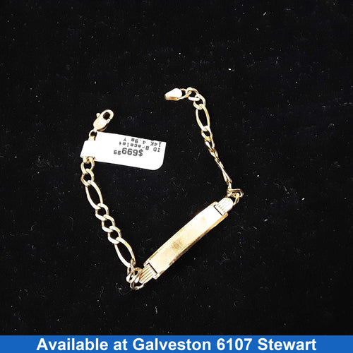 ID Bracelet - Yellow Gold 14k (.585) 4.9 grams 6 inch