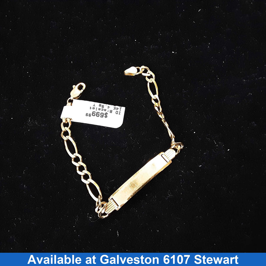 ID Bracelet - Yellow Gold 14k (.585) 4.9 grams 6 inch