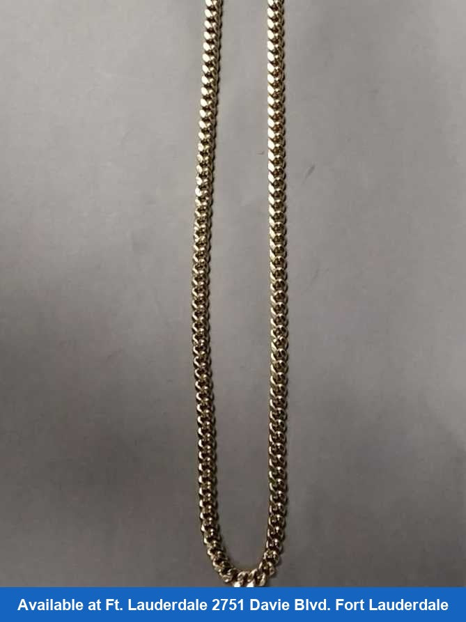 Cuban Link Chain - Yellow Gold 10k (.417) 20.9 grams 26 inch