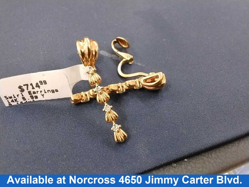 Earrings - Yellow Gold 14k (.585) 5.9 grams