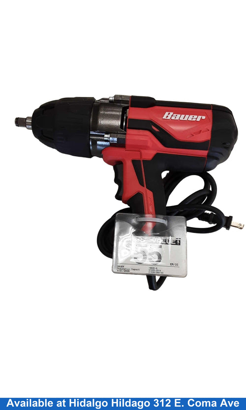 Bauer 1882e-b Red Pneumatic Impact Drill