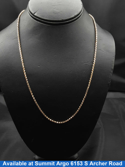 Bead Chain - Yellow Gold 14k (.585) 8.4 grams 32 inch