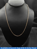 Bead Chain - Yellow Gold 14k (.585) 8.4 grams 32 inch