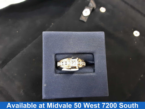 Ring - Wedding Set - Yellow Gold 14k (.585) 3.3 grams Size 20