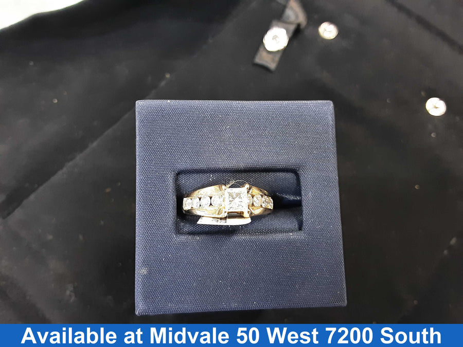 Ring - Wedding Set - Yellow Gold 14k (.585) 3.3 grams Size 20