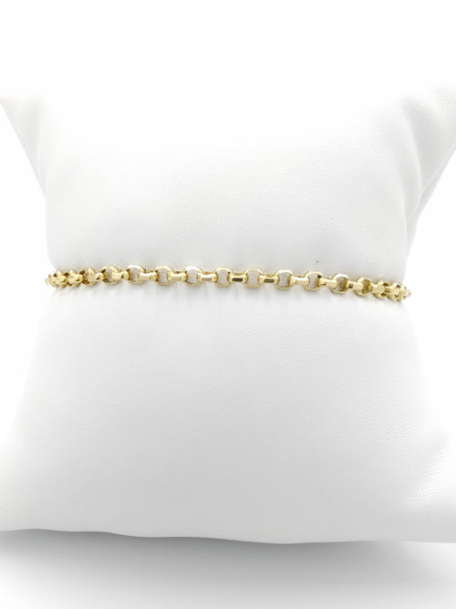 Cable Bracelet - Yellow Gold 18k (.750) 7.4 grams 7 inch