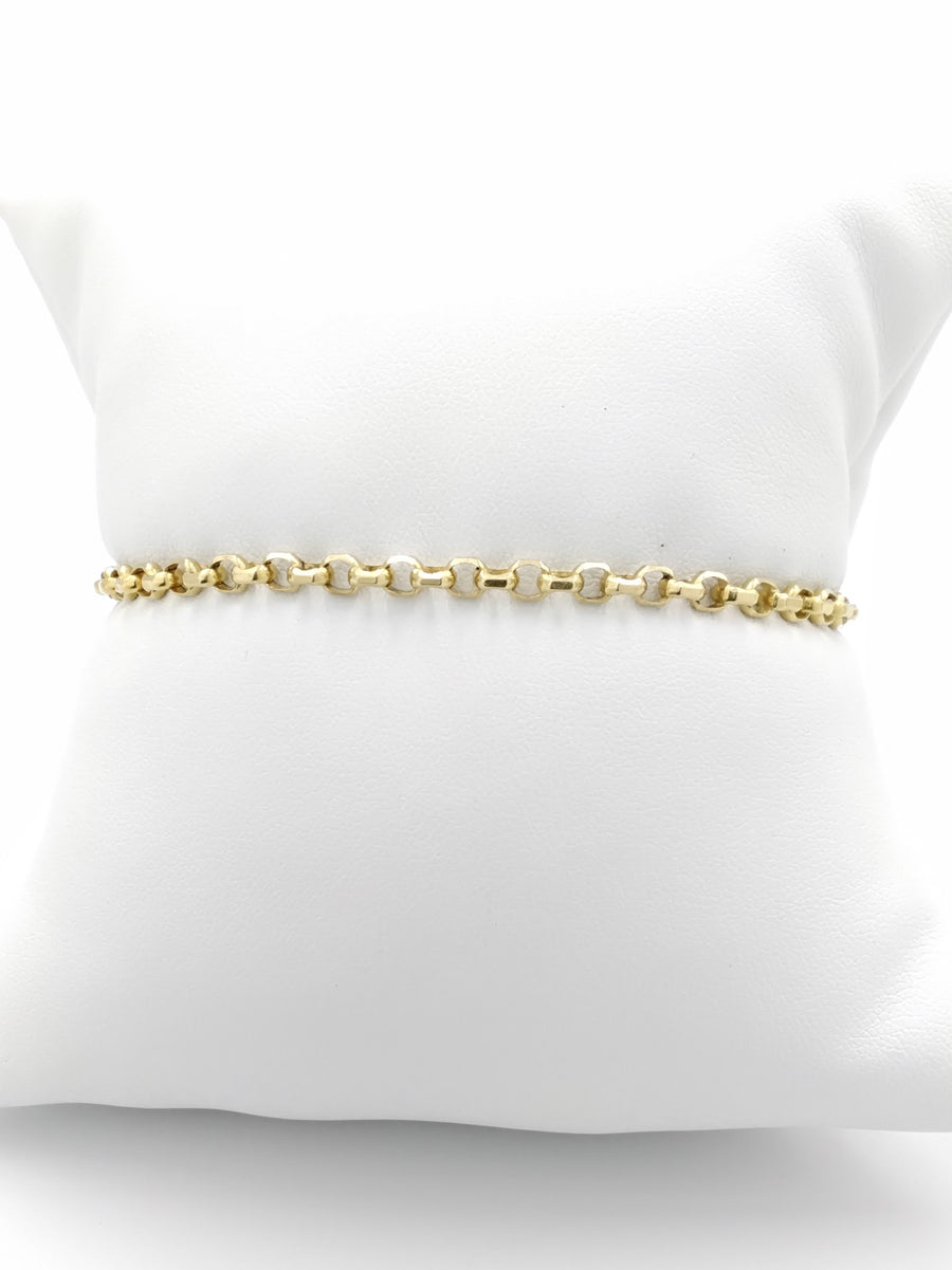 Cable Bracelet - Yellow Gold 18k (.750) 7.4 grams 7 inch