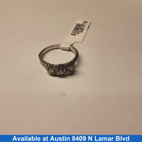 Women's Ring - Solitaire - White Gold 14k (.585) 3 grams Size 6