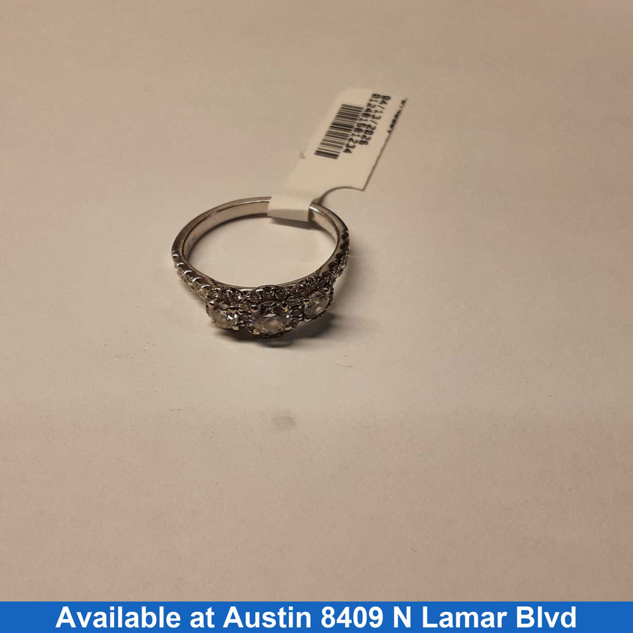 Women's Ring - Solitaire - White Gold 14k (.585) 3 grams Size 6