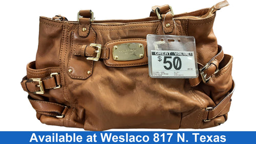 Michael Kors Av-1011 Beige / Tan Purse / Handbag