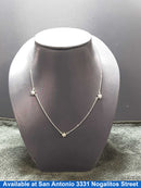 Bead Chain - White Gold 14k (.585) 3.1 grams 18 inch
