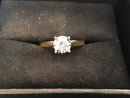 Women's Ring - Solitaire - Yellow Gold 10k (.417) 2.7 grams Size 8