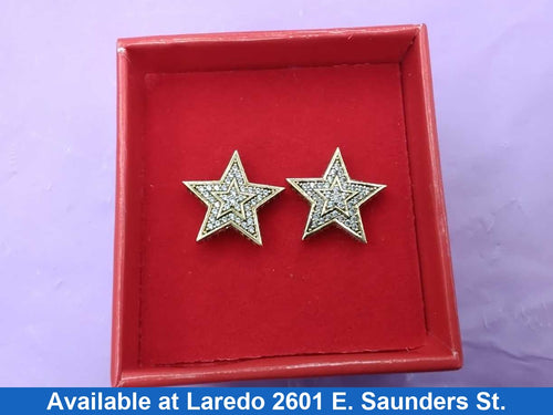Double Stud Earring - Yellow Gold 10k (.417) 3.8 grams