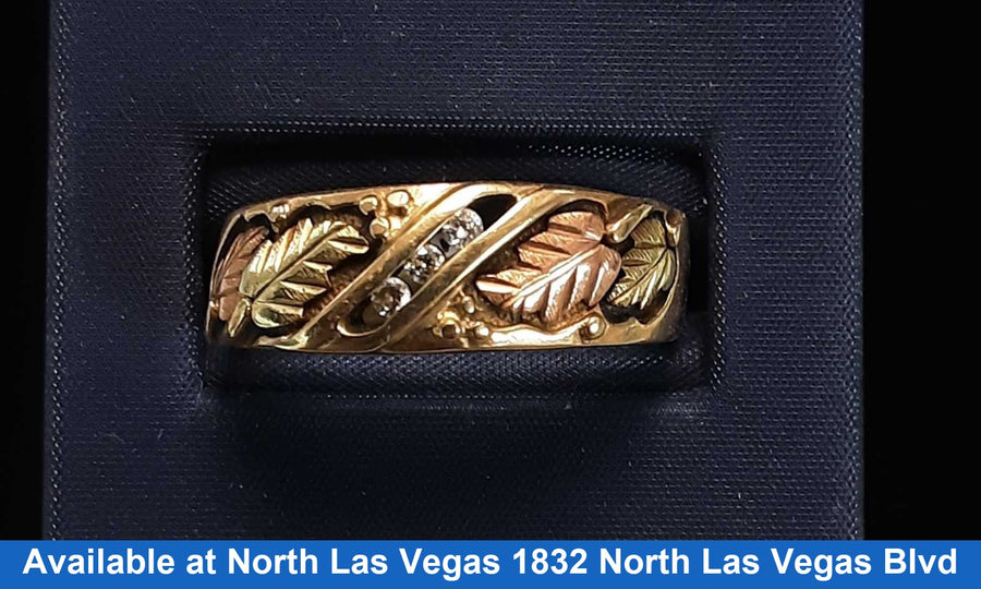 Women's Ring - Tricolor Gold 10k (.417) 4.1 grams Size 9