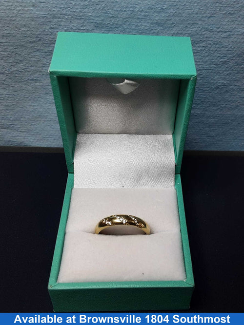 Ring - Wedding Band - Yellow Gold 10k (.417) 1.1 grams Size 7.5