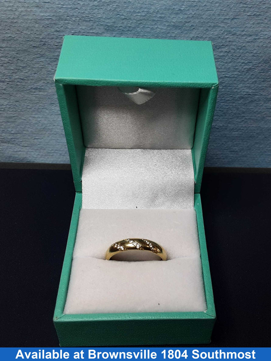 Ring - Wedding Band - Yellow Gold 10k (.417) 1.1 grams Size 7.5