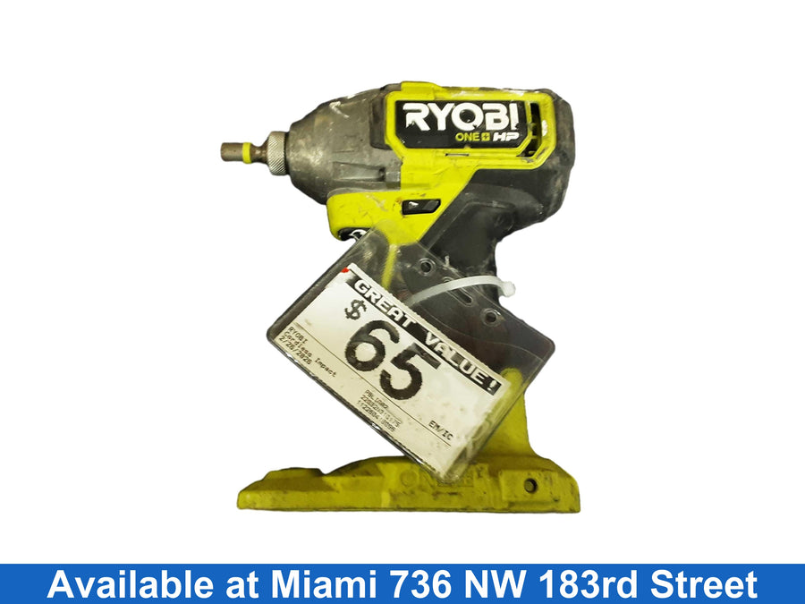 Ryobi Pblid02 Yellow Cordless Impact Drill