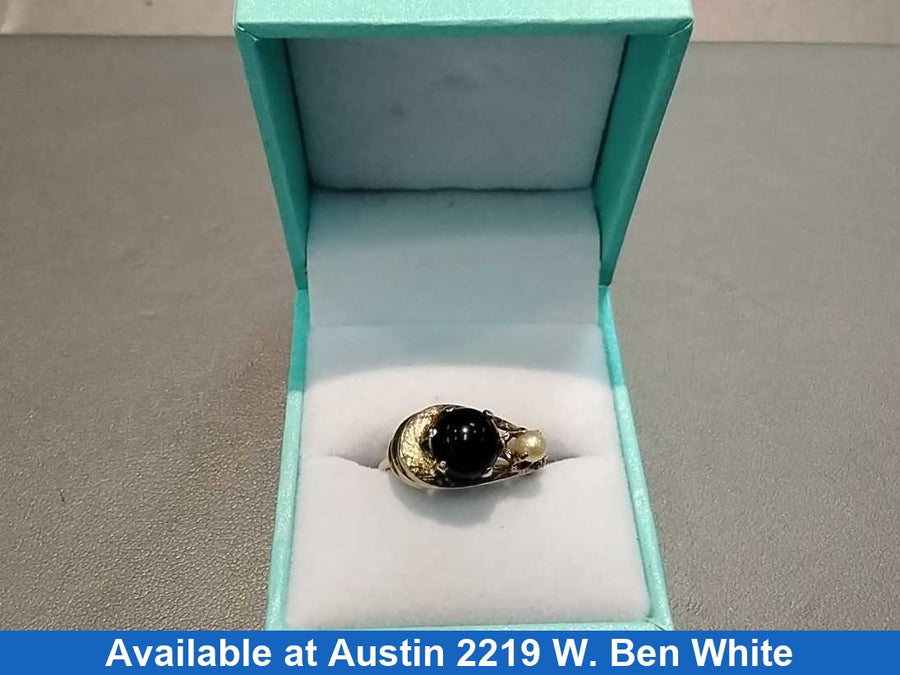 Women's Ring - Yellow Gold 14k (.585) 3.2 grams Size 20