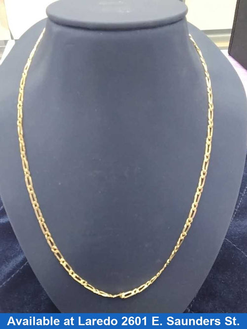 Figaro Chain - Yellow Gold 14k (.585) 7.3 grams 20 inch