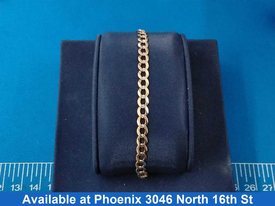 Cuban Link Bracelet - Yellow Gold 14k (.585) 5.4 grams 8 inch