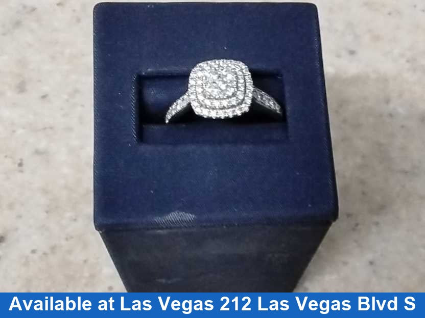 Women's Ring - White Gold 10k (.417) 4.6 grams Size 20