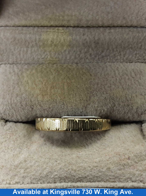 Ring - Wedding Band - Yellow Gold 14k (.585) 2.8 grams Size 8