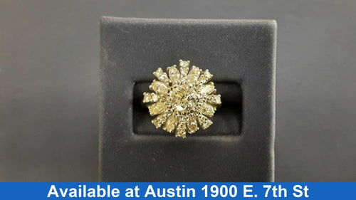 Women's Ring - White Gold 18k (.750) 5 grams Size 5.5