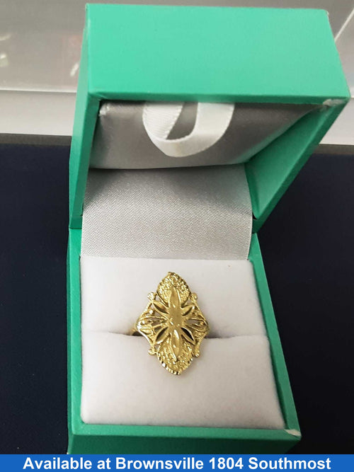 Women's Ring - Yellow Gold 14k (.585) 2.3 grams Size 8