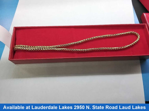 Fox Tail Chain - Yellow Gold 14k (.585) 31.6 grams 24 inch