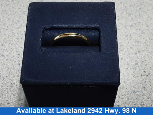 Ring - Wedding Band - Yellow Gold 14k (.585) 2 grams Size 7