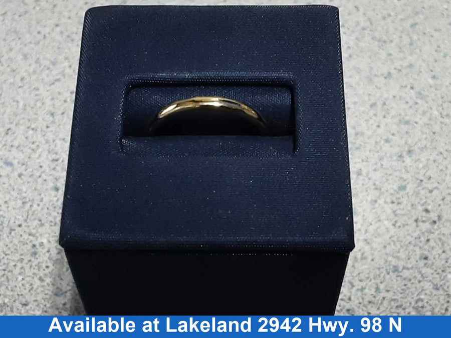 Ring - Wedding Band - Yellow Gold 14k (.585) 2 grams Size 7