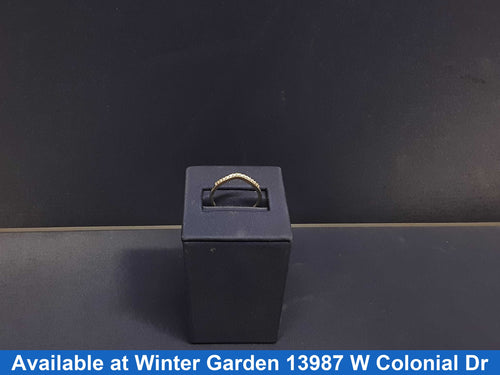 Ring - Wedding Band - White Gold 18k (.750) 2.1 grams Size 8