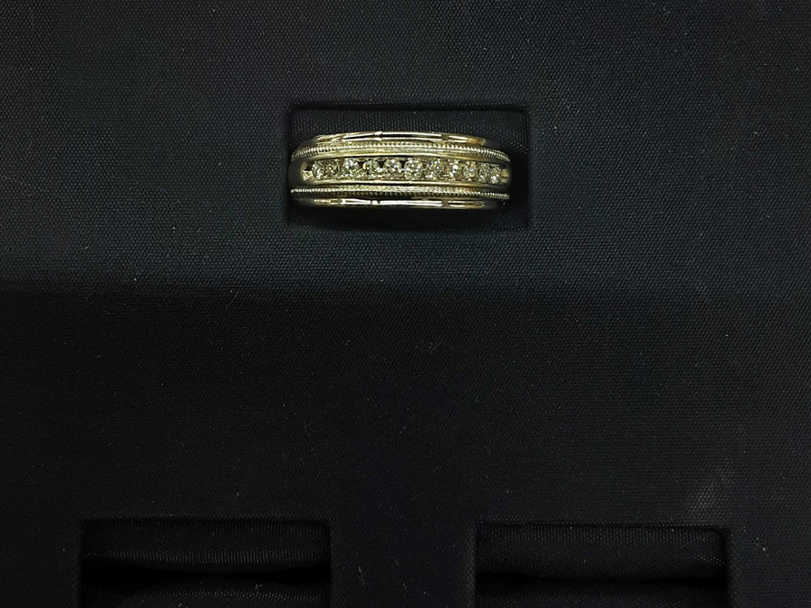 Ring - Wedding Band - White Gold 14k (.585) 6.5 grams Size 11.5