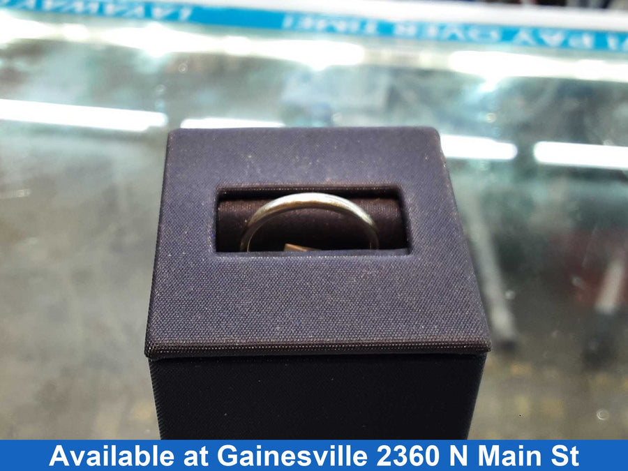 Ring - Wedding Band - White Gold 14k (.585) 1.9 grams Size 6.5